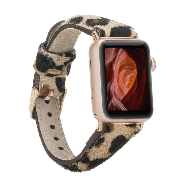 Apple Watch Uyumlu Deri Kordon 42-44-45mm Slim LE01N ürün görseli 1