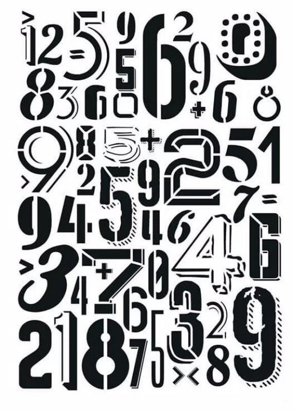 MIX MEDİA STENCIL MA SERİSİ MA93 21X29 ürün görseli 1