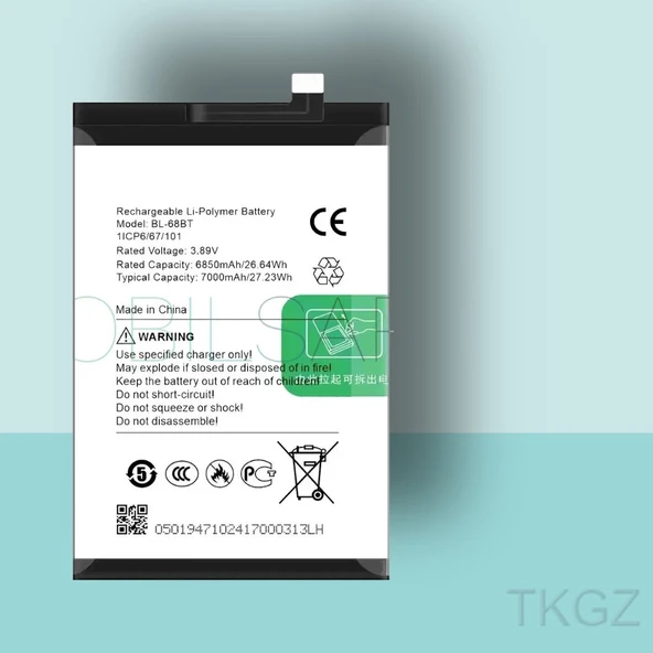 Tkgz - Tecno POVA NEO2 - BL-68BT - Batarya Pil Orijinal Sıfır ürün görseli 1