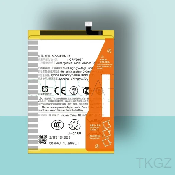 Tkgz - Xiaomi REDMİ 12C - BN5K - Batarya Pil Orijinal Sıfır ürün görseli 1