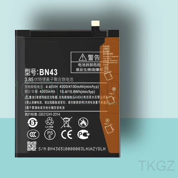 Tkgz - Xiaomi REDMİ NOTE 4X - BN43 - Batarya Pil Orijinal Sıfır ürün görseli 1