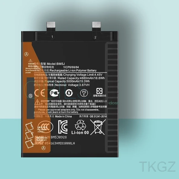 Tkgz - Xiaomi Mİ12T - BN5J - Batarya Pil Orijinal Sıfır ürün görseli 1