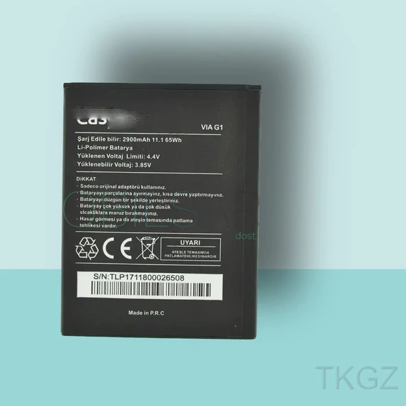Tkgz - Casper G1  Batarya Pil Orijinal Sıfır ürün görseli 1