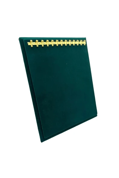Süet Kumaş Yeşil Renk 20/16 Cm Ayaklı Kanca Bileklik Sergileme Standı ürün görseli 1