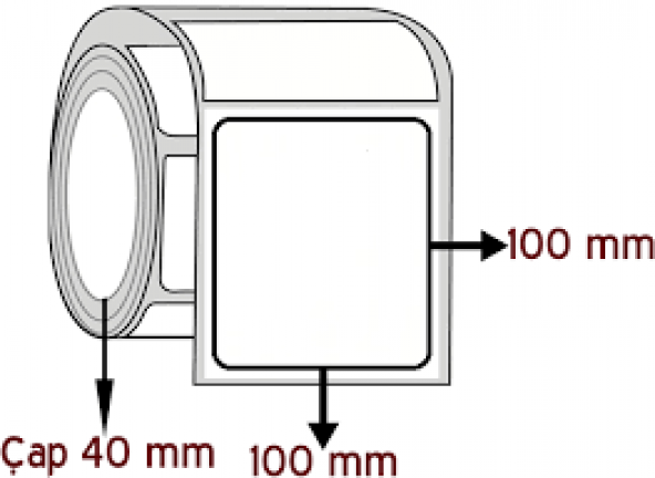 100*100 BARKOD ETİKETİ 1 RULO 350 SARIM ürün görseli 1