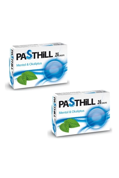 LEDAPHARMA Pasthill Mentol Okaliptus 24 Drops - Pastil X 2 Adet ürün görseli 1
