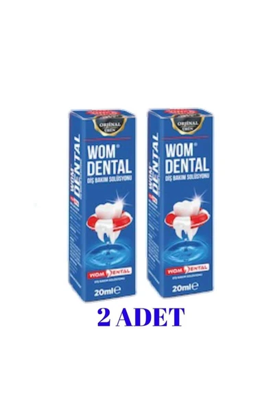 WOM DENTAL Diş Bakım Solüsyonu 20 ml (2ADET) ürün görseli 1