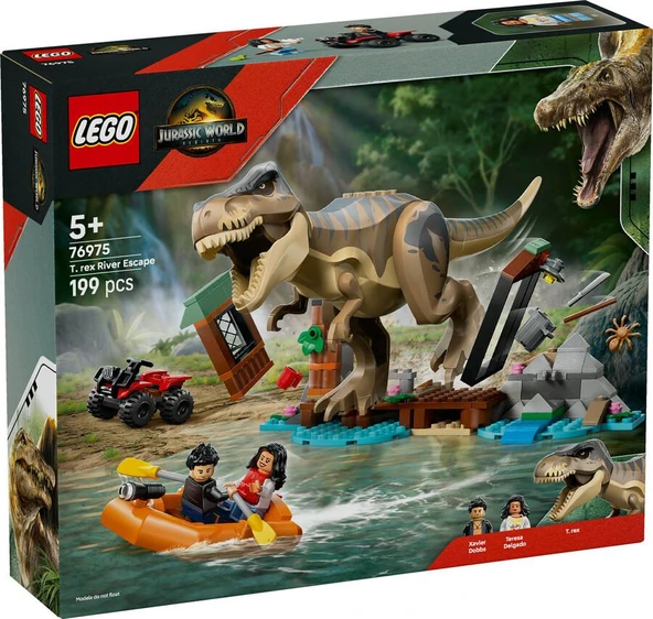 LEGO Jurassic World 76975 T. rex River Escape ürün görseli 1