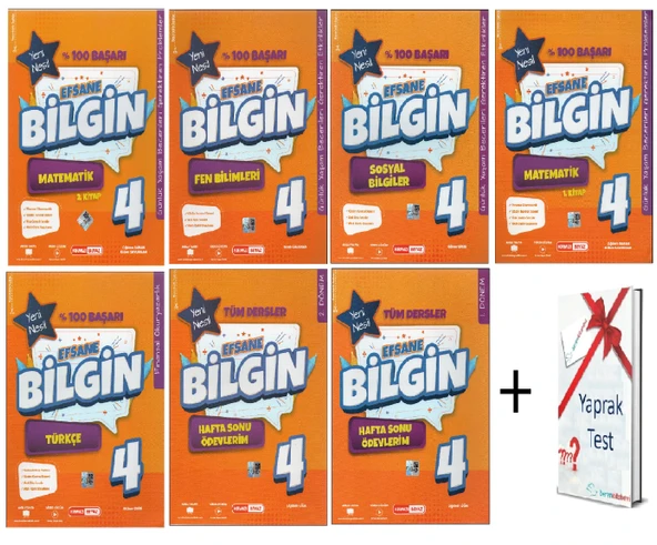 Kırmızı Beyaz 4. Sınıf Efsane Bilgin(7 Kitap)+Hediye ürün görseli 1