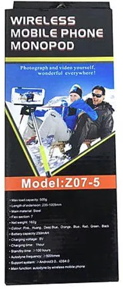 Wıreless Selfi çubugu (Z07-5) ürün görseli 1