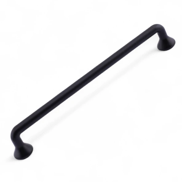 İncir Mat Siyah Metal Kulp 160 mm 16 cm  Mutfak Dolabı Kulbu Kulpu Mobilya Çekmece Dolap Kulpları ürün görseli 1
