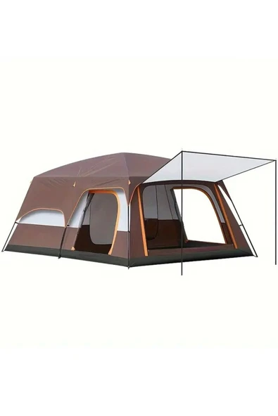 VANCKEY 10 Kişilik 2 Odalı Geniş Dayanıklı Tenteli Kamp Çadırı 430x305x200 ürün görseli 1