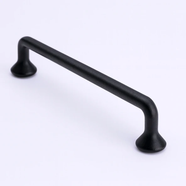 İncir Siyah Metal Kulp ( 160 MM 16 CM ) Kulbu Kulpu Mobilya Çekmece Dolap Kulpları Mutfak Dolabı ürün görseli 1