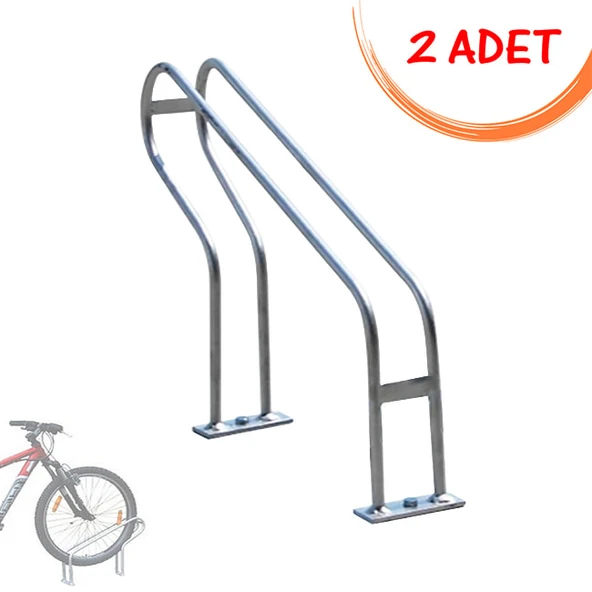 Bisiklet Parkı Tekli Ucuz Bisiklet Park Alanı Demiri Tekli Bisiklet Park Yeri 2 Adet Siyah ürün görseli 1