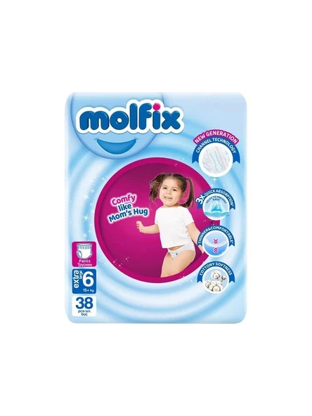 Molfix 6 Numara Extra Large 38'li Külot Bez ürün görseli 1