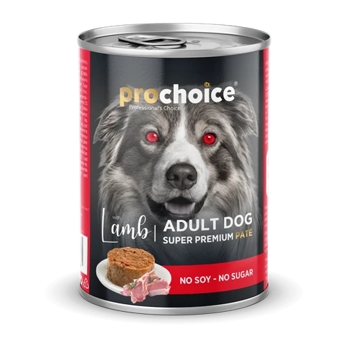 Prochoice Yetişkin Köpekler İçin, Kuzu Etli Ve Pirinçli Ezme Konserve 12x400 gr ürün görseli 1