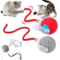 Kedi Oyuncağı Topu Kuyruklu Otomatik Yuvarlanan Top ürün görseli 1
