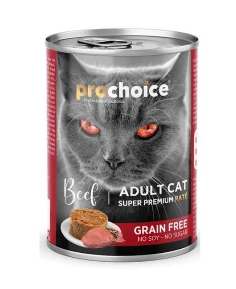 ProChoice Adult Cat Beef Pate Kedi Konservesi 400 gr ürün görseli 1