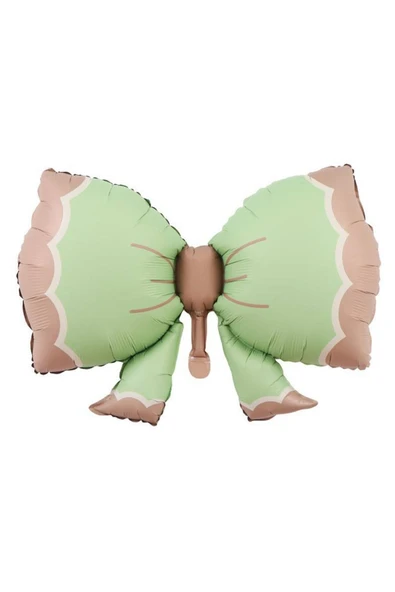 MSDA Retro Fiyonk Pastel Folyo Balon Büyük Boy Yeşil 91-60 Cm ürün görseli 1