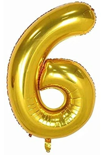 MSDA Gold '6' Folyo Balon 40 Inç 100cm ürün görseli 1