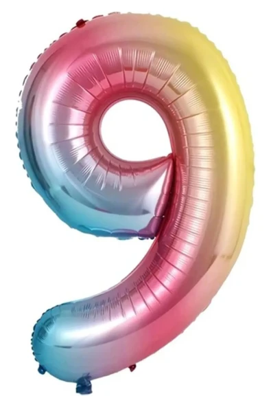 MSDA 9 Yaş Renkli Folyo Balon 34 İnç (76-82 cm) ürün görseli 1