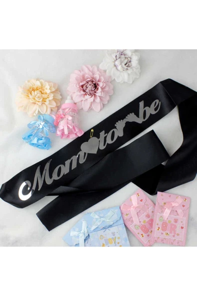 MSDA Mom To Be Kuşak & Doğum Partisi Kuşağı & Cinsiyet Partisi Kuşağı & Anne Kuşağı & Baby Shower ürün görseli 1