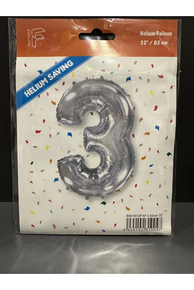 MSDA 3 RAKAMI HELYUM BALON - Resim 2