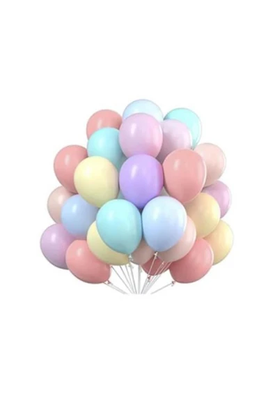 MSDA 15 Adet Karışık Makaron Balon - Doğum Günü Konsepti - Parti Malzemeleri - Bride To Be Malzemeleri ürün görseli 1