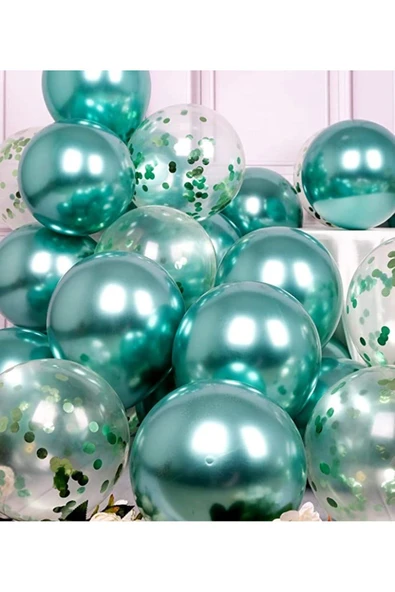 MSDA Metalik Balon ve Konfetili Balon Seti ürün görseli 1