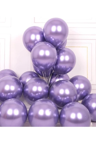 MSDA 12INC Büyük Boy Aynalı Krom Balon Yüksek Kalite 10 Adet ürün görseli 1