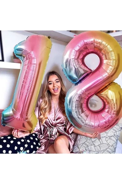 MSDA Mini Party Store 18 Yaş Folyo Set Renkli ürün görseli 1