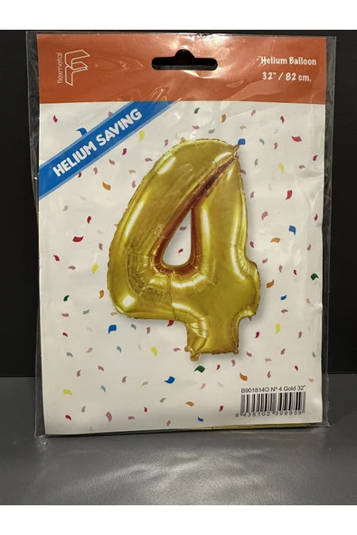 MSDA 4 RAKAMI HELYUM BALON - Resim 2