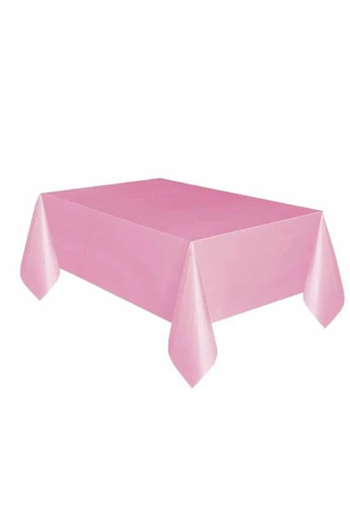MSDA Pembe Doğum Günü Masa Örtüsü 120*180 CM ölçüsünde ürün görseli 1