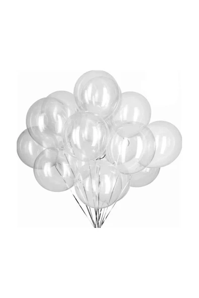 MSDA 15 Adet Şeffaf Balon - Doğum Günü Konsepti - Parti Malzemeleri - Bride To Be Malzemeleri ürün görseli 1