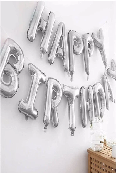 MSDA Happy Bırthday Harf Folyo Balon Set ürün görseli 1