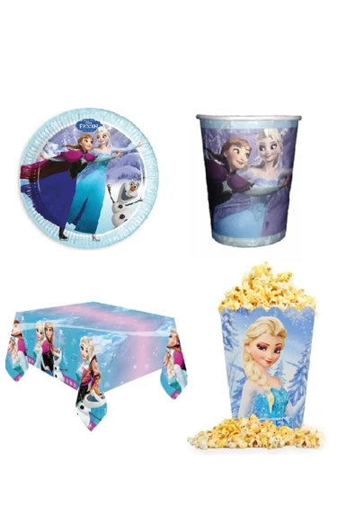 MSDA Karlar Ülkesi Frozen Elsa Doğum Günü Seti Kız Çocuk Konsept Süsleri Parti Malzemeleri ürün görseli 1
