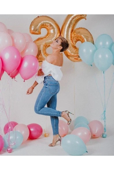 MSDA 26 Yaş Gold Folyo Balon ürün görseli 1