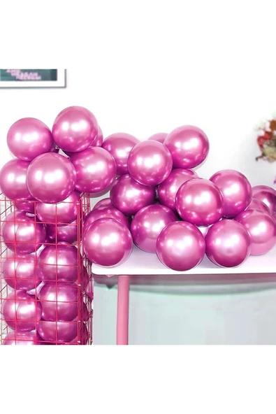 MSDA 12INC Büyük Boy Aynalı Krom Balon Yüksek Kalite 10 Adet ürün görseli 1