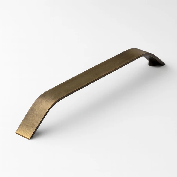 Volga Antik Sarı Metal 224 mm 22.4 cm Mutfak Dolabı Dolap Kulpları Kapak Kulbu Kulpu Mobilya Çekmece ürün görseli 1