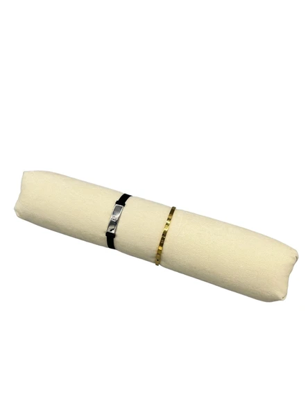 Süet Kumaş Krem Renk 30 Cm Rulo Takı Yastığı ürün görseli 1