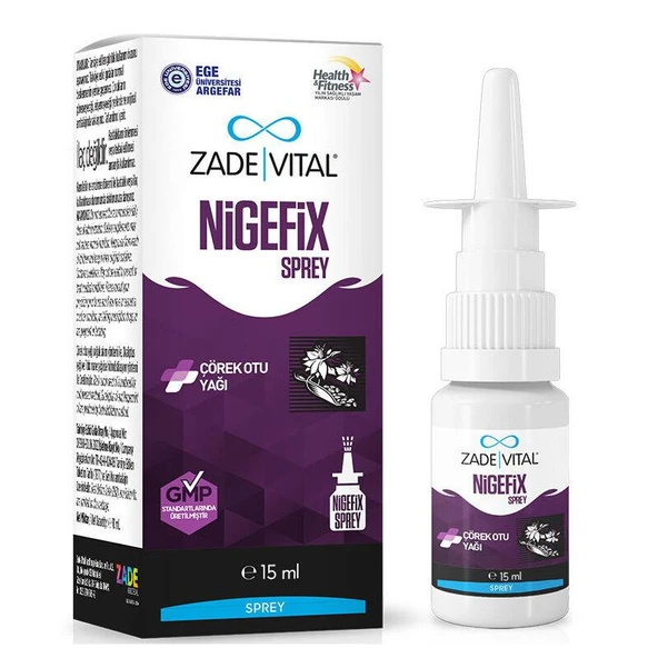 Zade Vital Nigefix Çörek Otu Yağı İçeren Nazal Sprey 15 ML ürün görseli 1