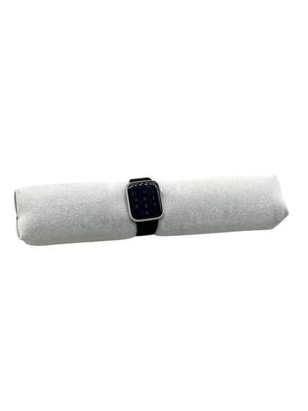 Süet Kumaş Gri Renk 30 Cm Rulo Takı Yastığı ürün görseli 1