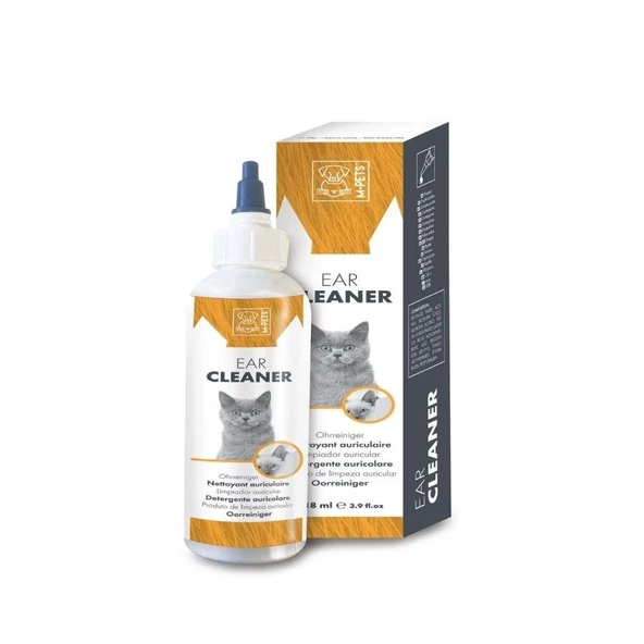 M-Pets Ear Cleaner Kediler için Kulak Temizleme Losyonu 118 Ml ürün görseli 1
