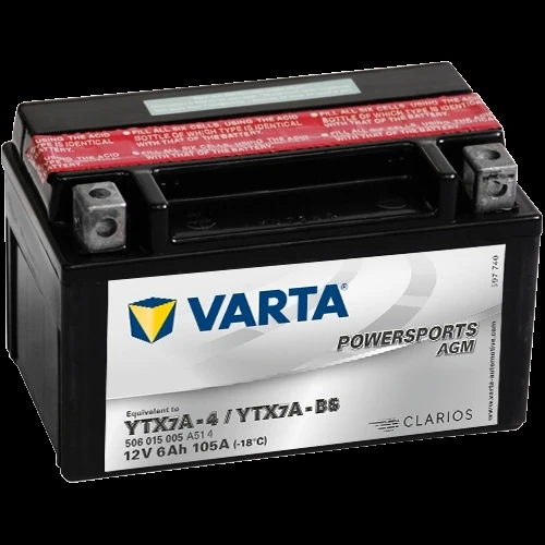 VARTA 12-7 YATIK YTX7A-BS 12V6Ah 105A AKÜ ürün görseli 1