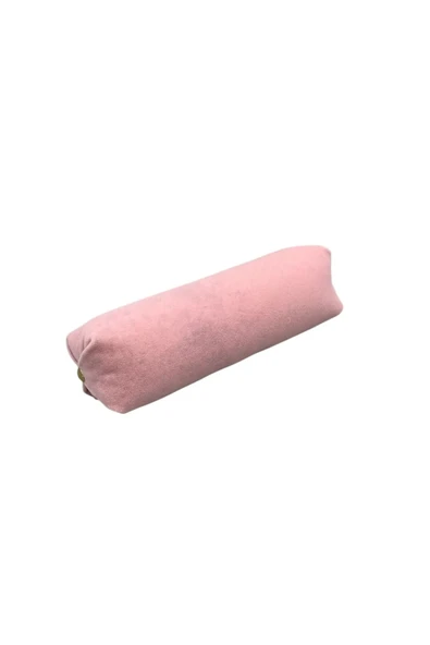Süet Kumaş Pembe Renk 20 Cm Rulo Takı Yastığı ürün görseli 1