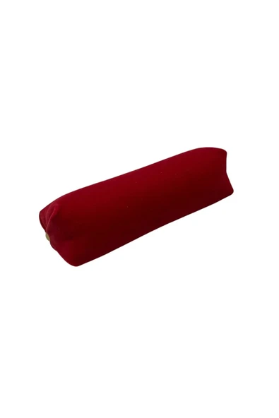 Süet Kumaş Bordo Renk 20 Cm Rulo Takı Yastığı ürün görseli 1