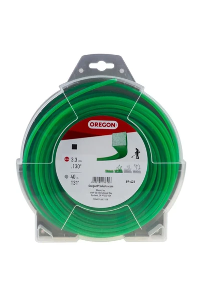 Oregon Misina 3.3mm 40m Yeşil 4 Köşe ürün görseli 1