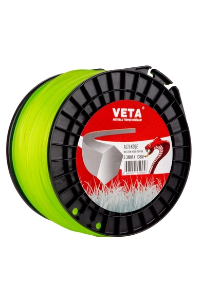 Veta Tırpan Misinası Pro 3.3mm 138m Sarı 6 Köşe ürün görseli 1