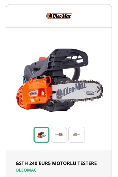 Oleo-Mac GSTH 240 0.9 kW Benzinli Motorlu Testere ürün görseli 1
