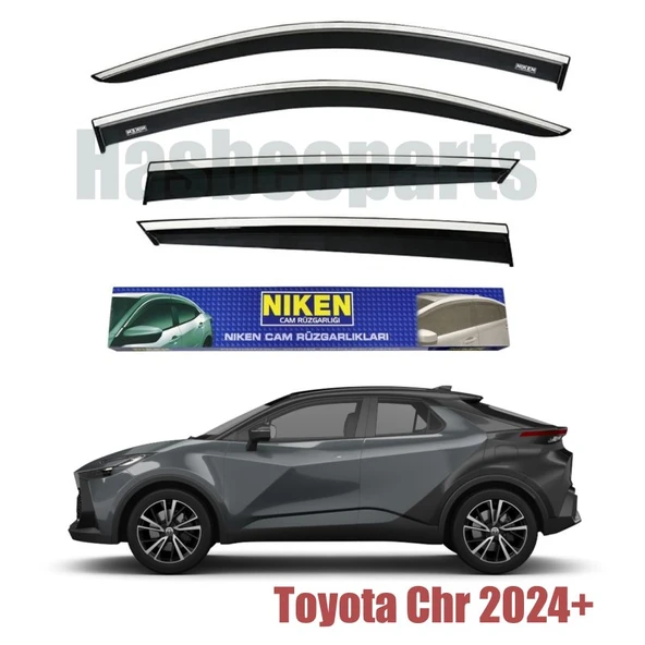 Toyota Chr Kromlu Cam Rüzgarlığı Niken 2024+ Sonrası uyumlu ürün görseli 1